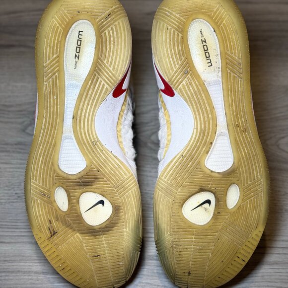 Size 13 - Nike Zoom Hyperdunk Men Basketball Sneakers ShoesWhite/Red 844359-146 - Picture 6 of 7